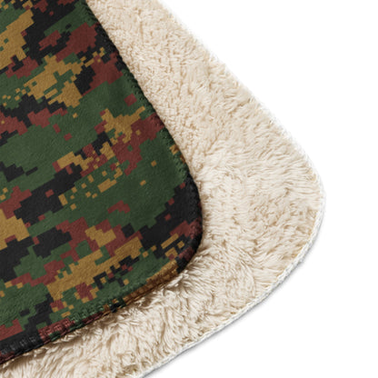 Myanmar Digital Tatmadaw CAMO Sherpa blanket - Blankets
