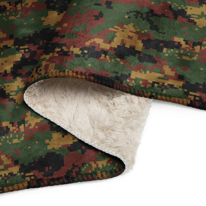 Myanmar Digital Tatmadaw CAMO Sherpa blanket - Blankets