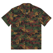 Digital Myanmar Tatmadaw CAMO Unisex Short-Sleeve Button Shirt - 2XS - Button-Up