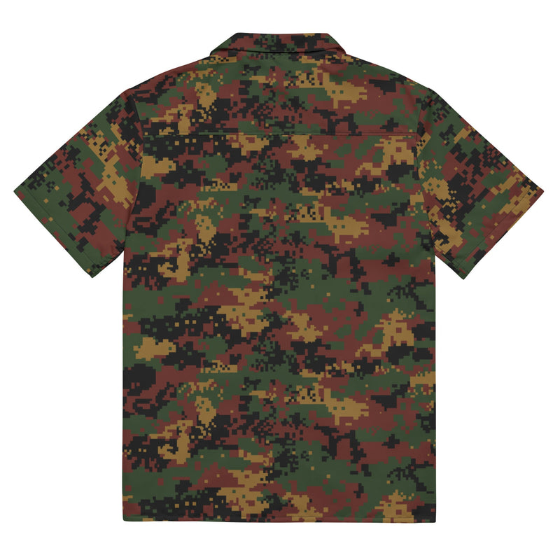 Digital Myanmar Tatmadaw CAMO Unisex Short-Sleeve Button Shirt - Button-Up