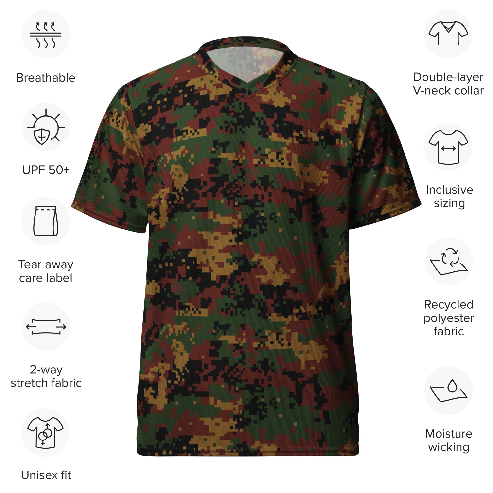 CAMO HQ - Myanmar Digital Tatmadaw CAMO unisex sports jersey