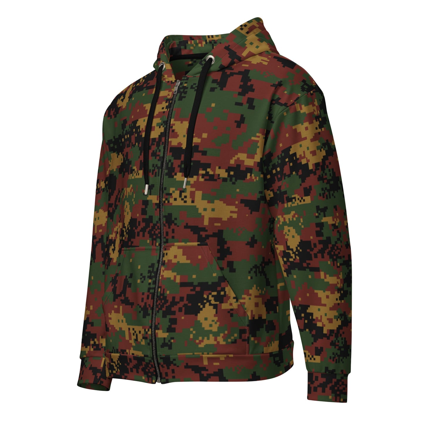 Myanmar Digital Tatmadaw CAMO Unisex zip hoodie - Zip Hoodies