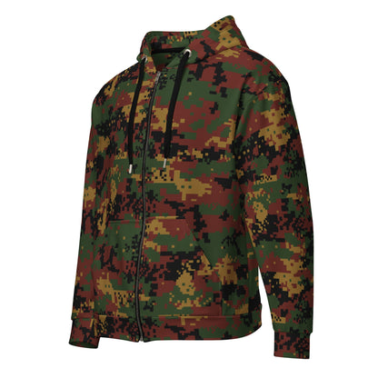 Myanmar Digital Tatmadaw CAMO Unisex zip hoodie - Zip Hoodies