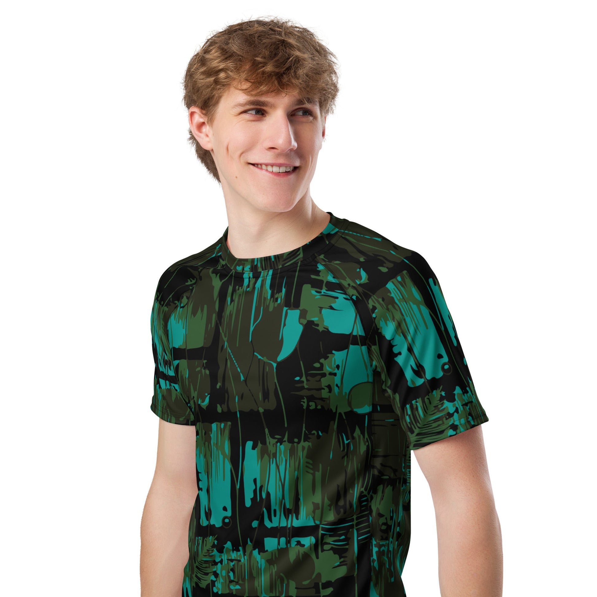 NEO Jungle CAMO Mens Short-Sleeve Rash Guard