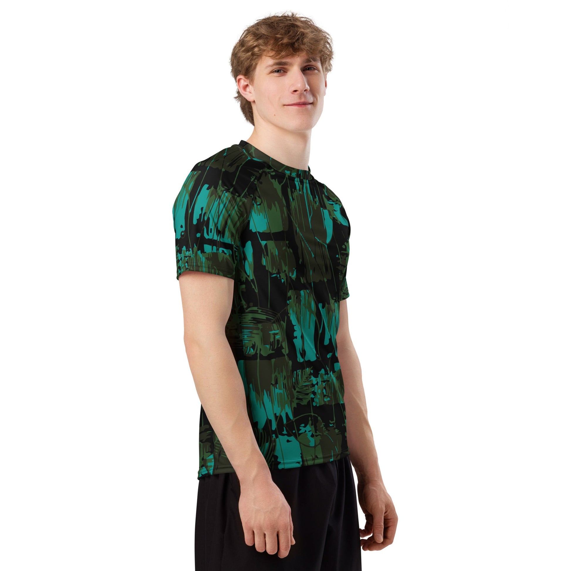 NEO Jungle CAMO Mens Short-Sleeve Rash Guard