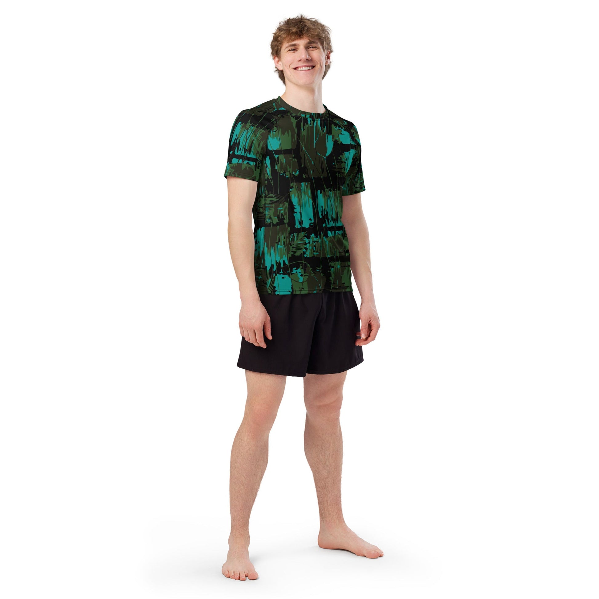 NEO Jungle CAMO Mens Short-Sleeve Rash Guard