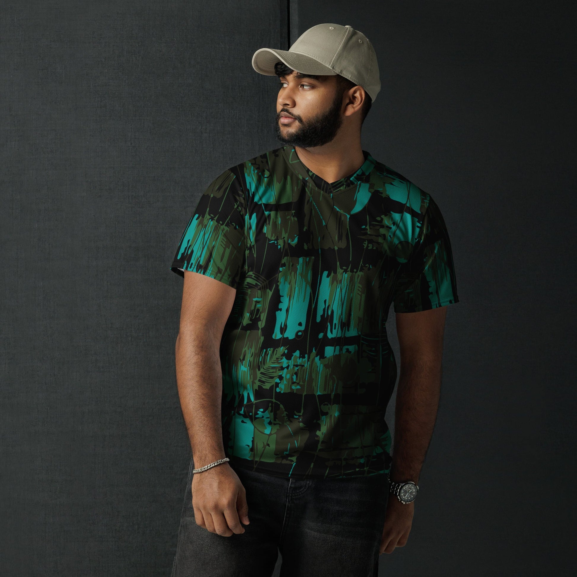 NEO Jungle CAMO Recycled unisex sports jersey - Sports Jerseys