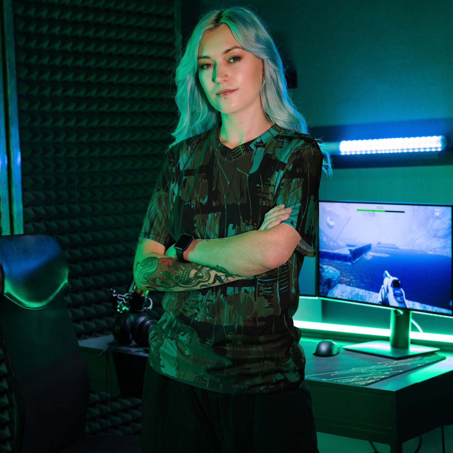 NEO Jungle CAMO Recycled unisex sports jersey - Sports Jerseys