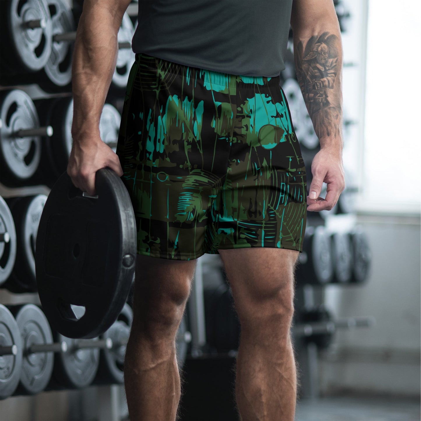 NEO Jungle CAMO Unisex Athletic Long Shorts - 2XS