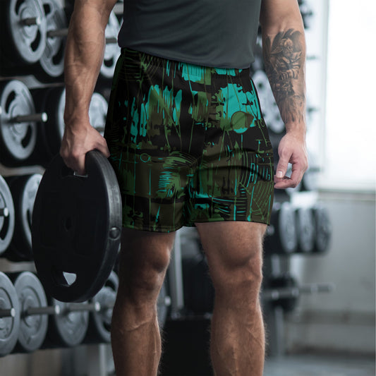 NEO Jungle CAMO Unisex Athletic Long Shorts - 2XS