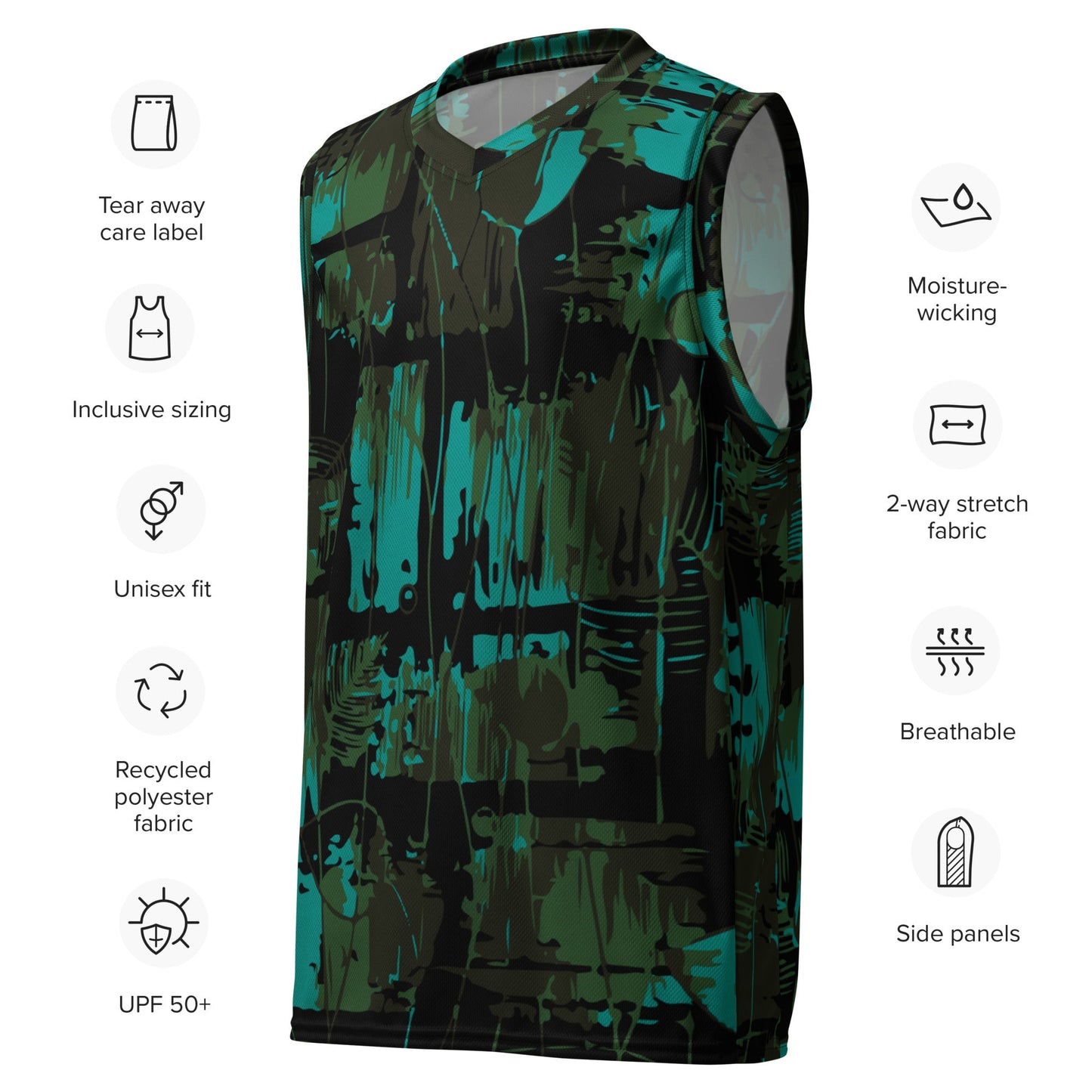 NEO Jungle CAMO Unisex Basketball Jersey