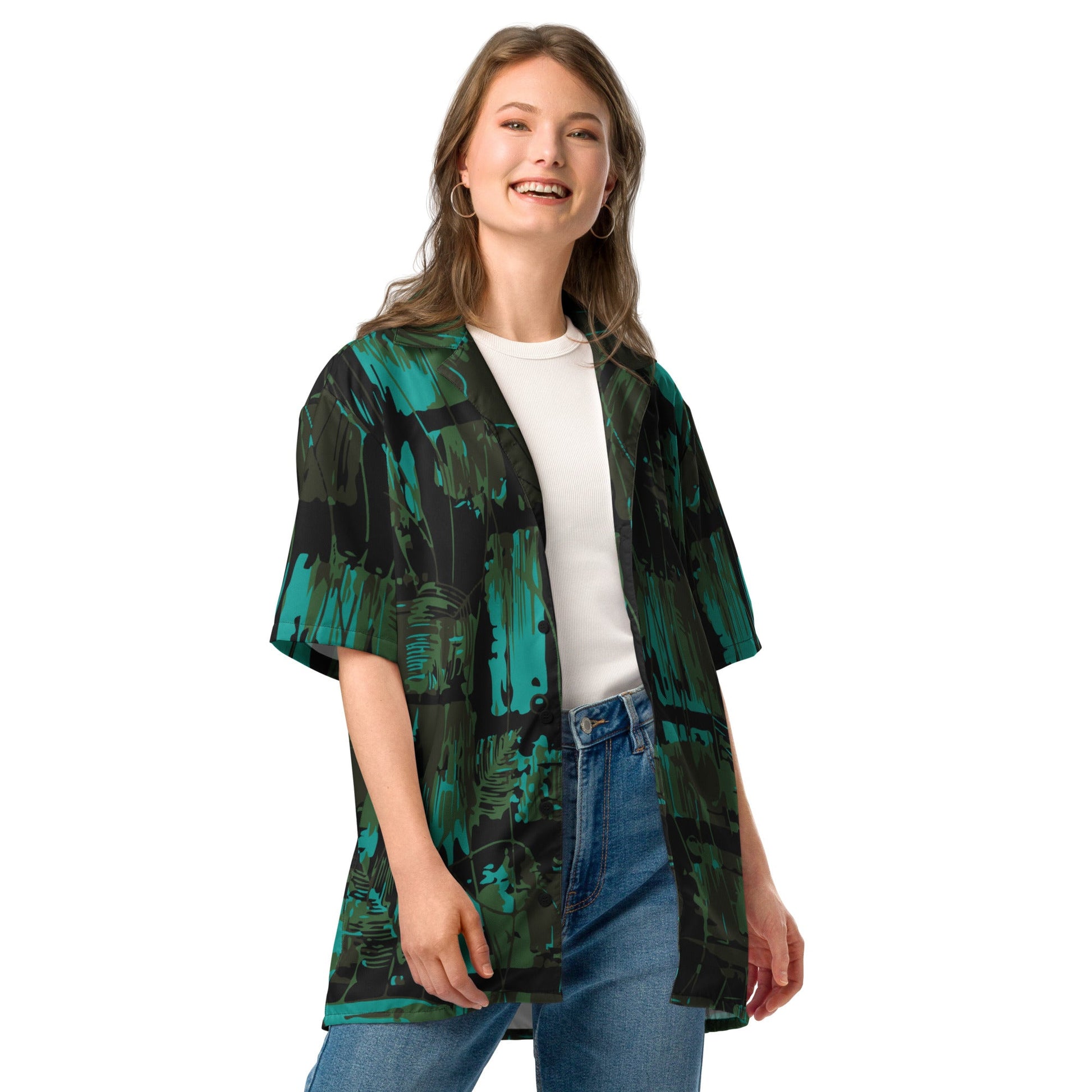NEO Jungle CAMO Unisex button shirt - Button Shirts