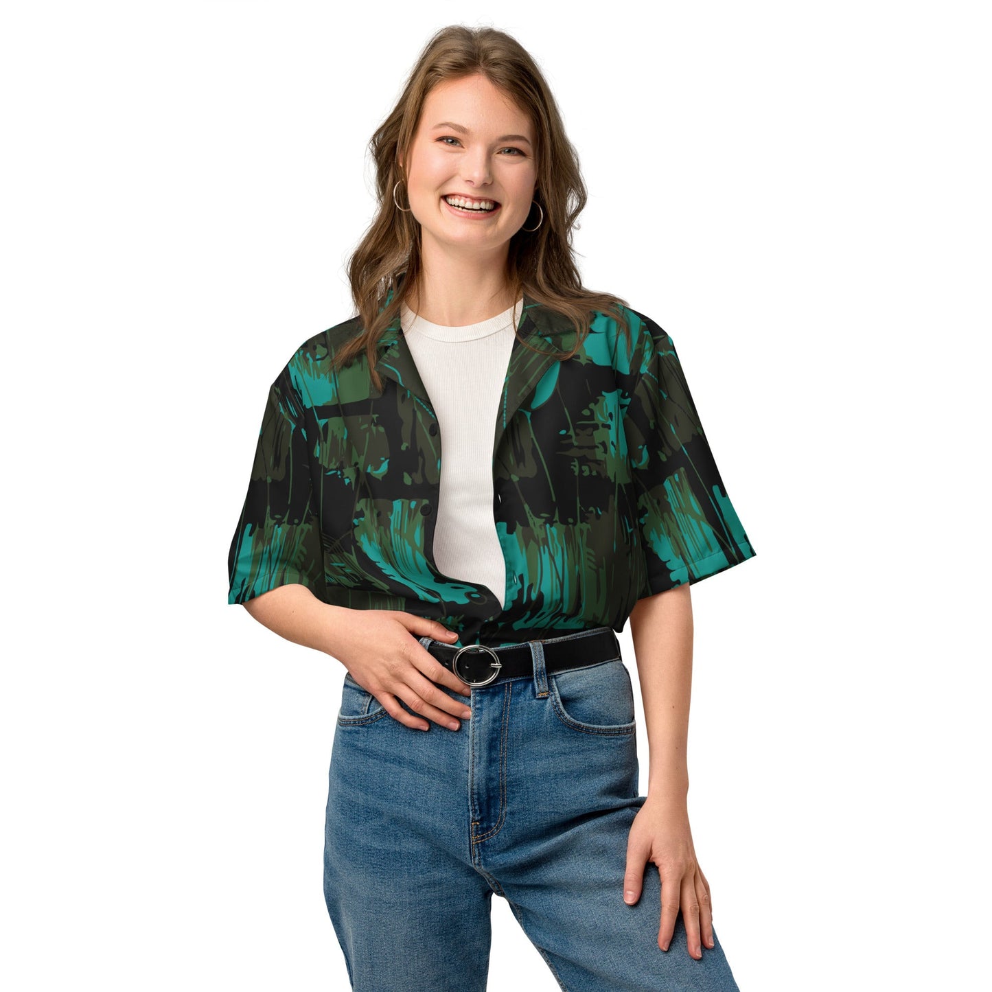 NEO Jungle CAMO Unisex button shirt - Button Shirts