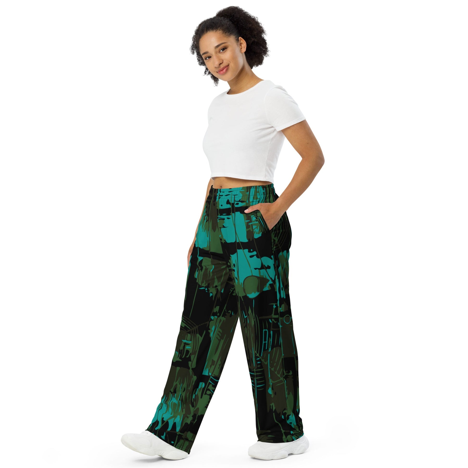 NEO Jungle CAMO unisex wide-leg pants - Wide-leg Pants
