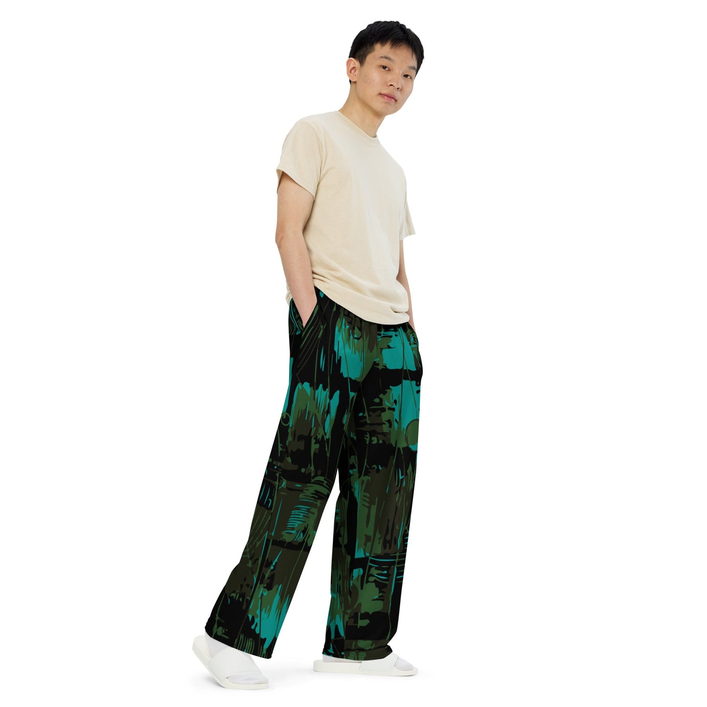 NEO Jungle CAMO unisex wide-leg pants - Wide-leg Pants