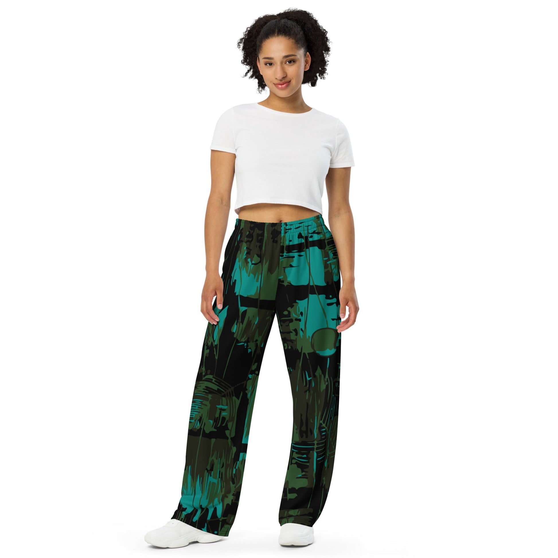 NEO Jungle CAMO unisex wide-leg pants - Wide-leg Pants