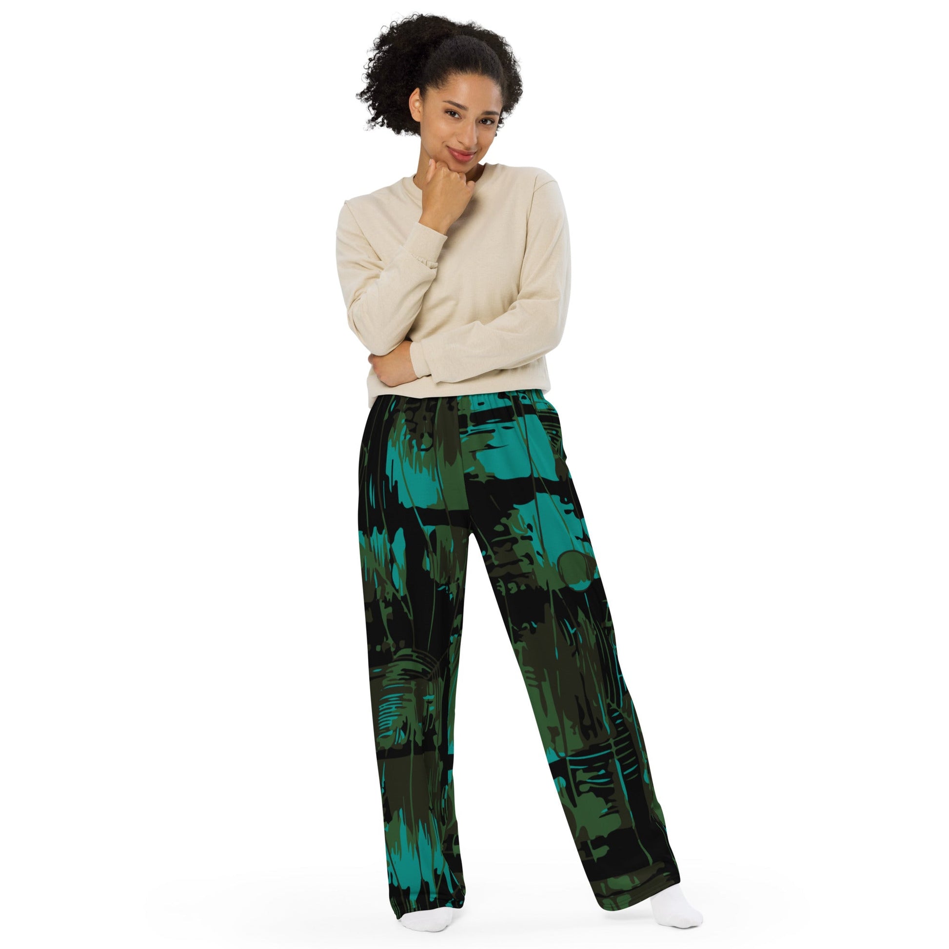 NEO Jungle CAMO unisex wide-leg pants - Wide-leg Pants