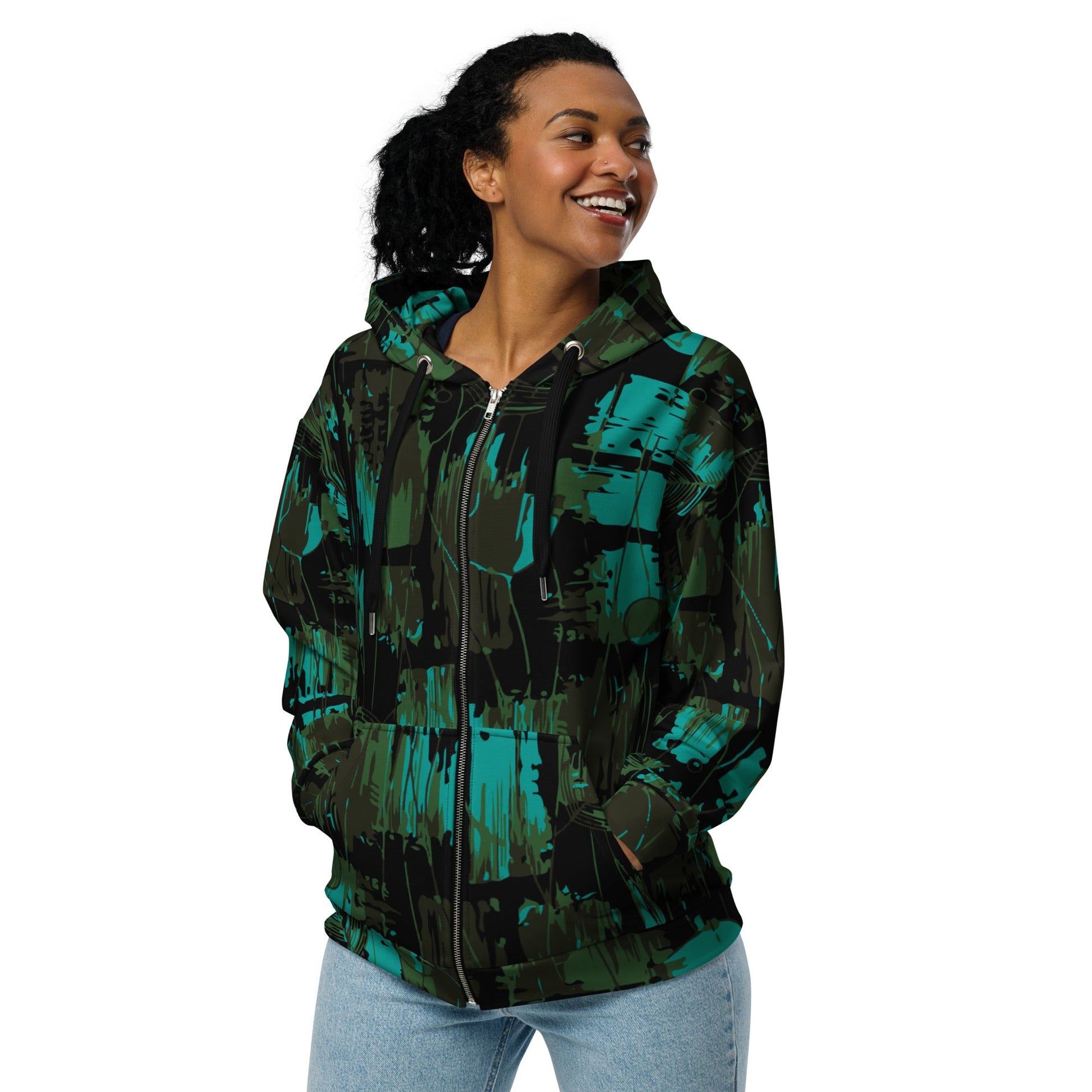 NEO Jungle CAMO Unisex zip hoodie - Zip Hoodies