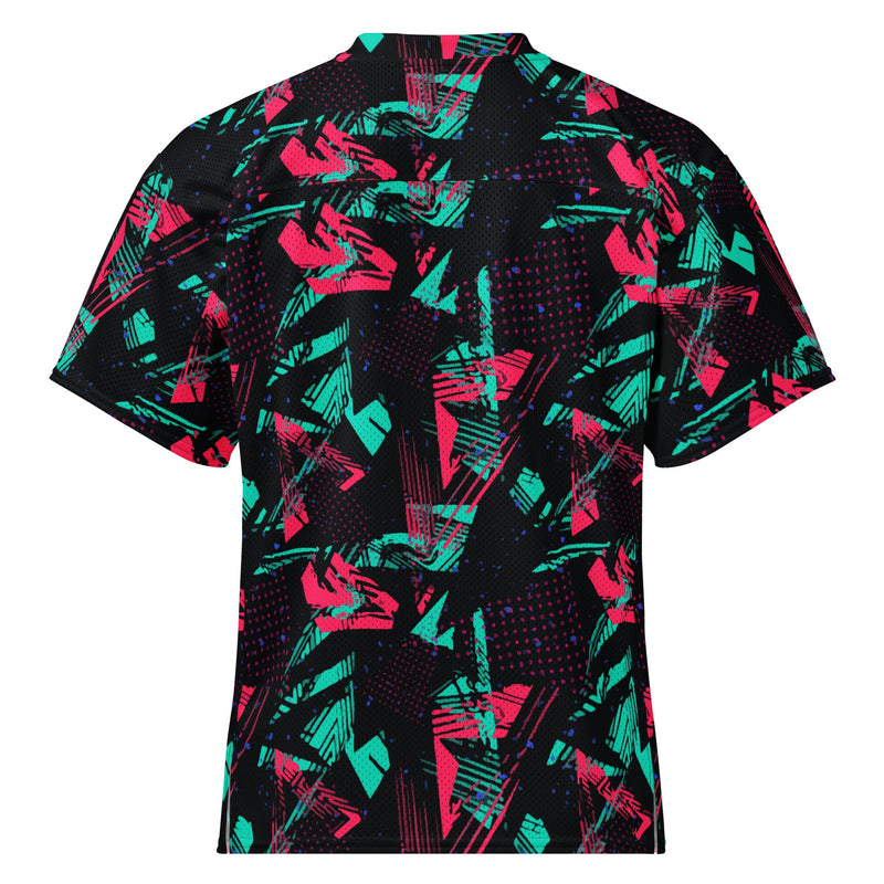 Neon Shatter CAMO Unisex American Football Jersey