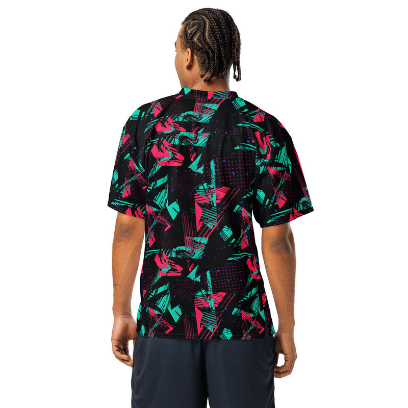 Neon Shatter CAMO Unisex American Football Jersey
