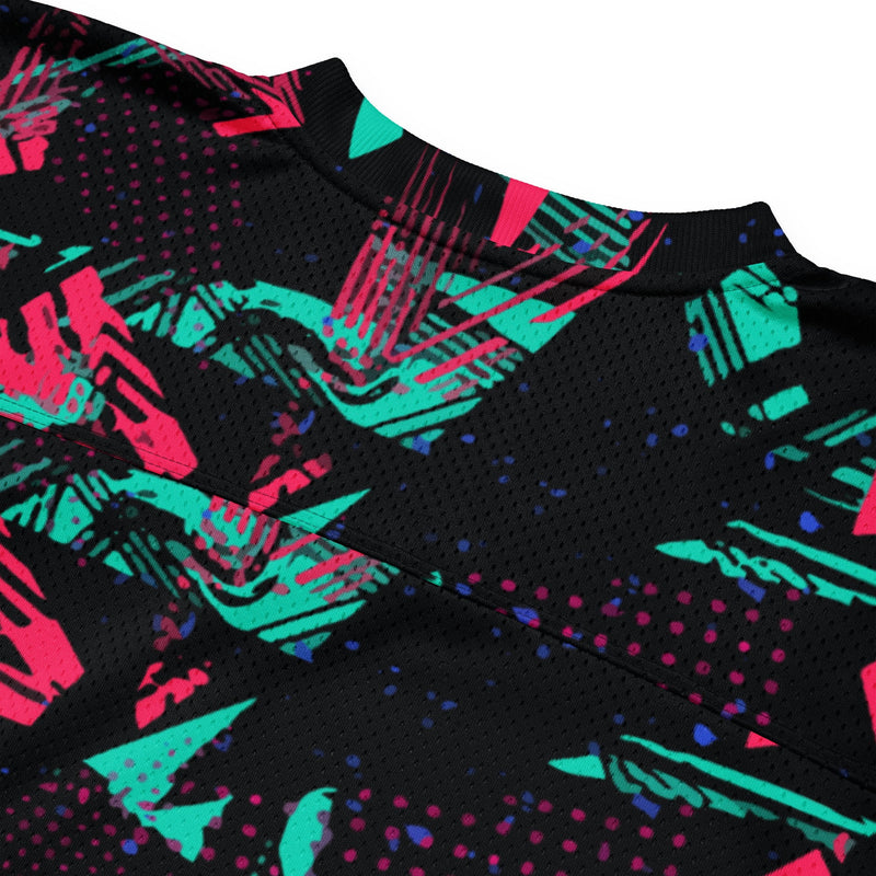 Neon Shatter CAMO Unisex American Football Jersey