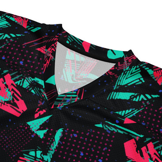 Neon Shatter CAMO Unisex American Football Jersey