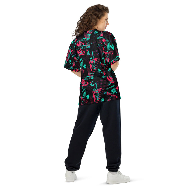 Neon Shatter CAMO Unisex American Football Jersey