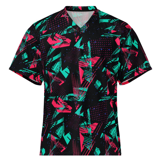 Neon Shatter CAMO Unisex American Football Jersey