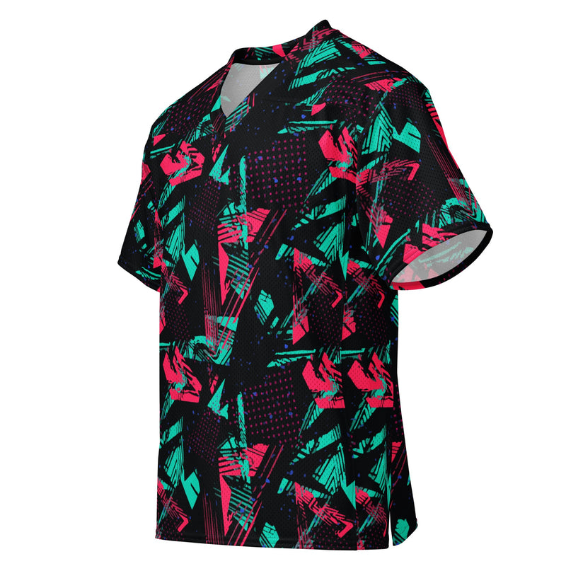 Neon Shatter CAMO Unisex American Football Jersey
