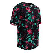 Neon Shatter CAMO Unisex Baseball Jersey