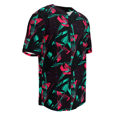 Neon Shatter CAMO Unisex Baseball Jersey