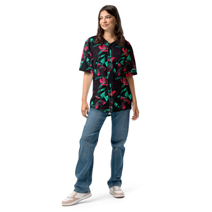 Neon Shatter CAMO Unisex Baseball Jersey
