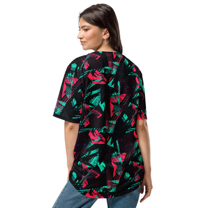 Neon Shatter CAMO Unisex Baseball Jersey
