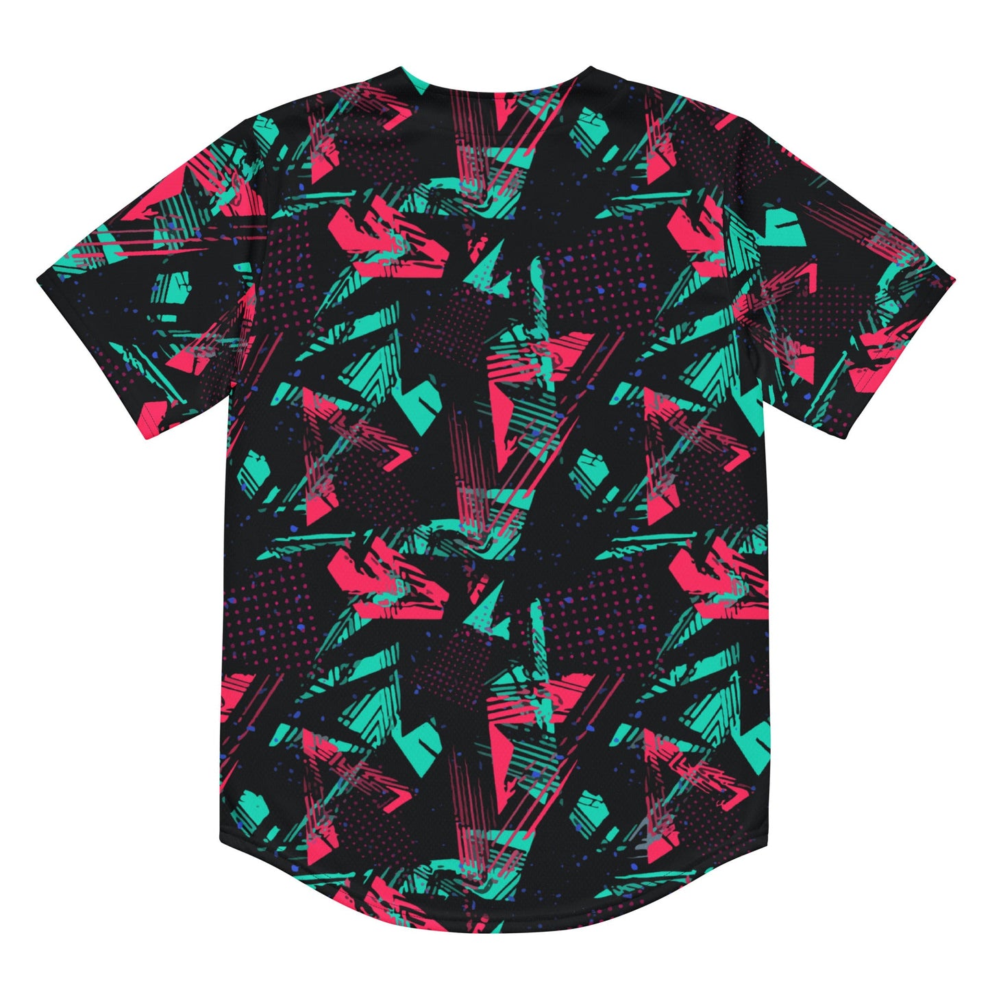 Neon Shatter CAMO Unisex Baseball Jersey