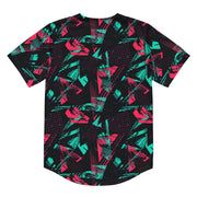 Neon Shatter CAMO Unisex Baseball Jersey