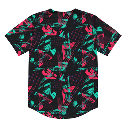 Neon Shatter CAMO Unisex Baseball Jersey