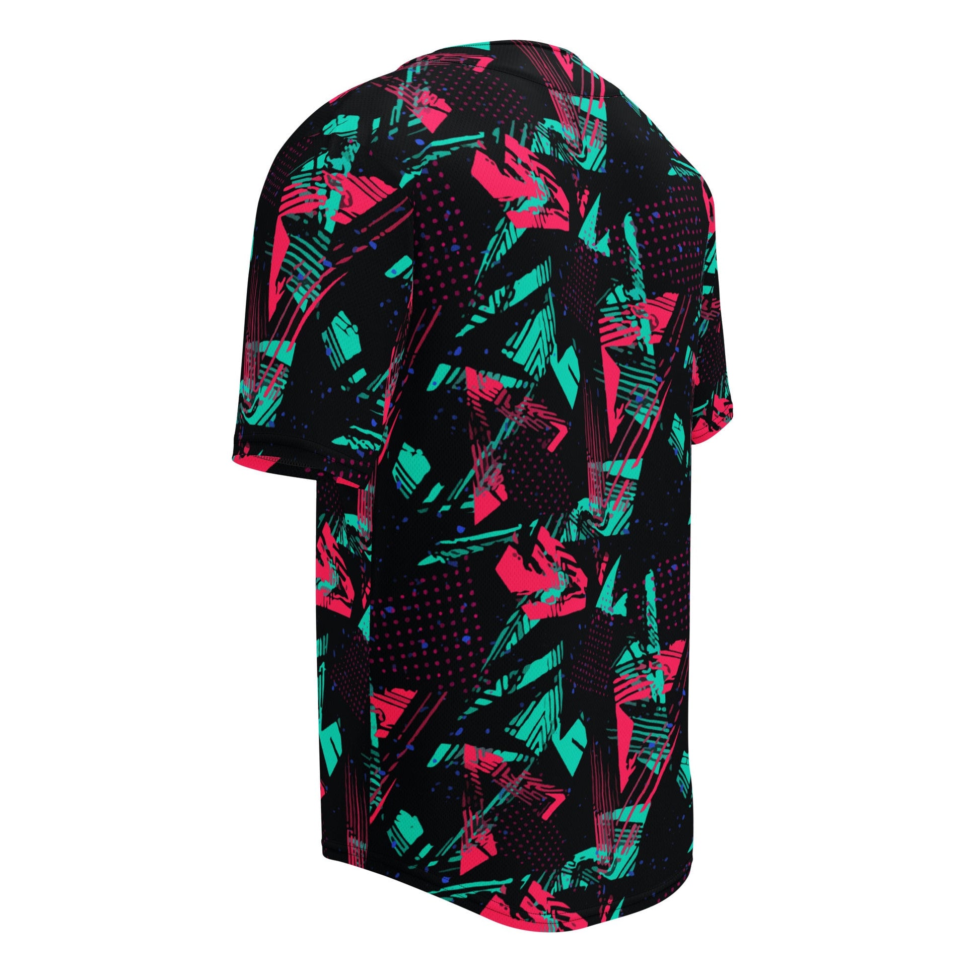 Neon Shatter CAMO Unisex Baseball Jersey