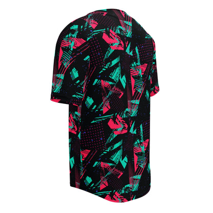 Neon Shatter CAMO Unisex Baseball Jersey