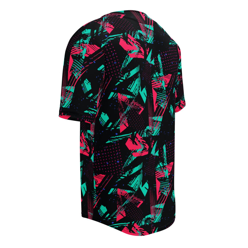 Neon Shatter CAMO Unisex Baseball Jersey