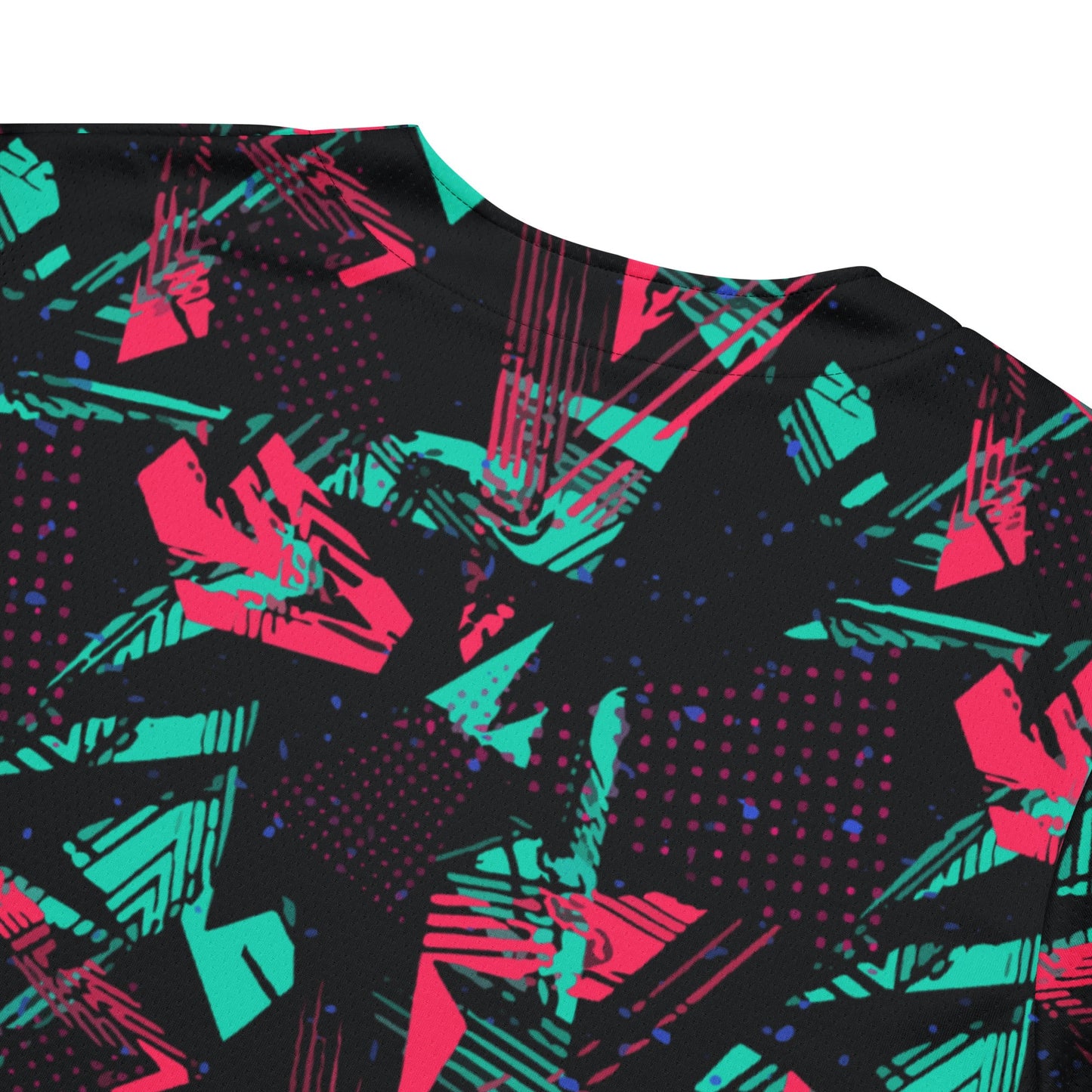Neon Shatter CAMO Unisex Baseball Jersey