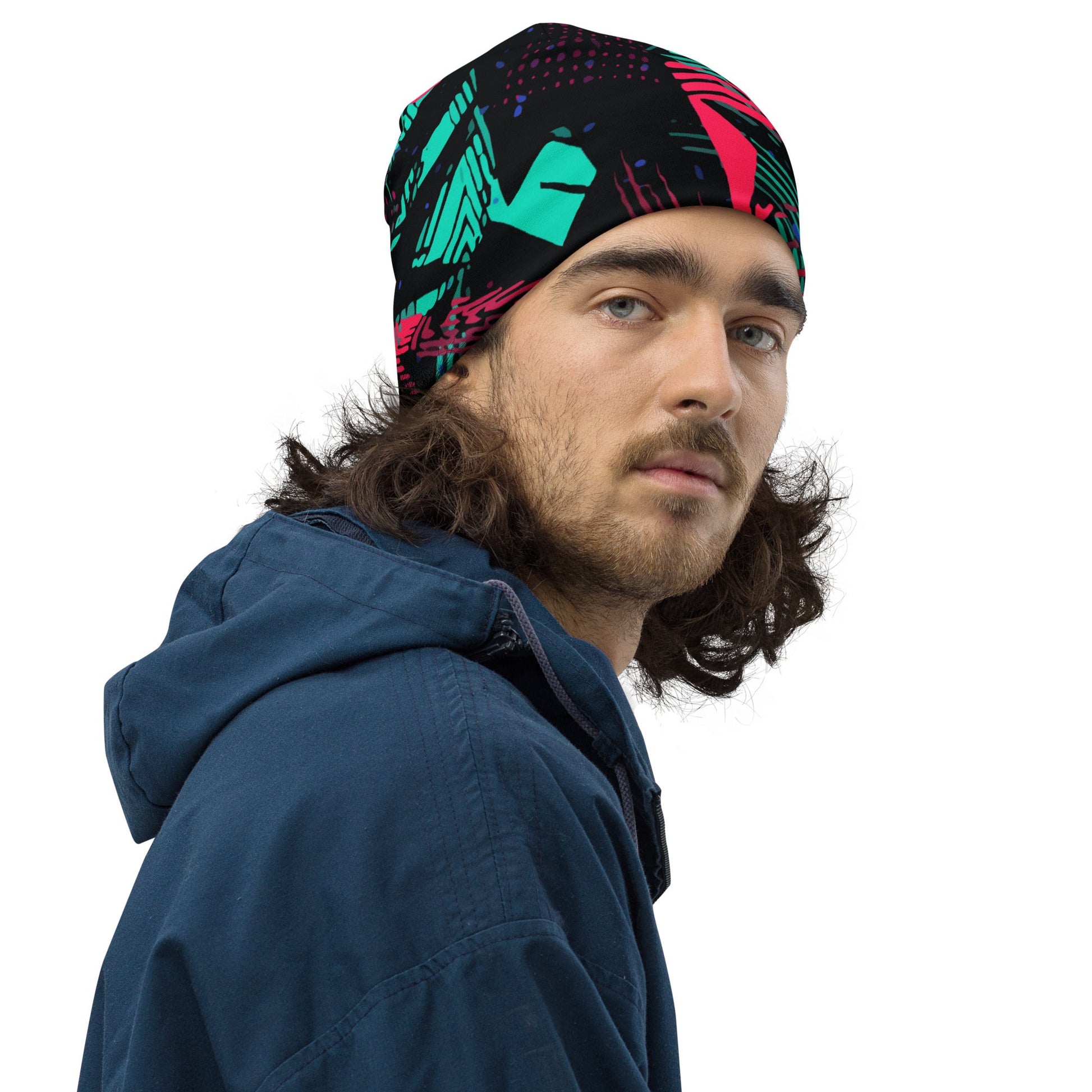 Neon Shatter CAMO Beanie