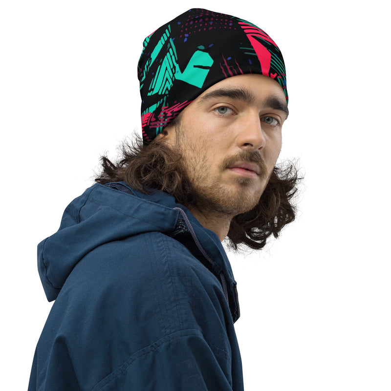 Neon Shatter CAMO Beanie - Head