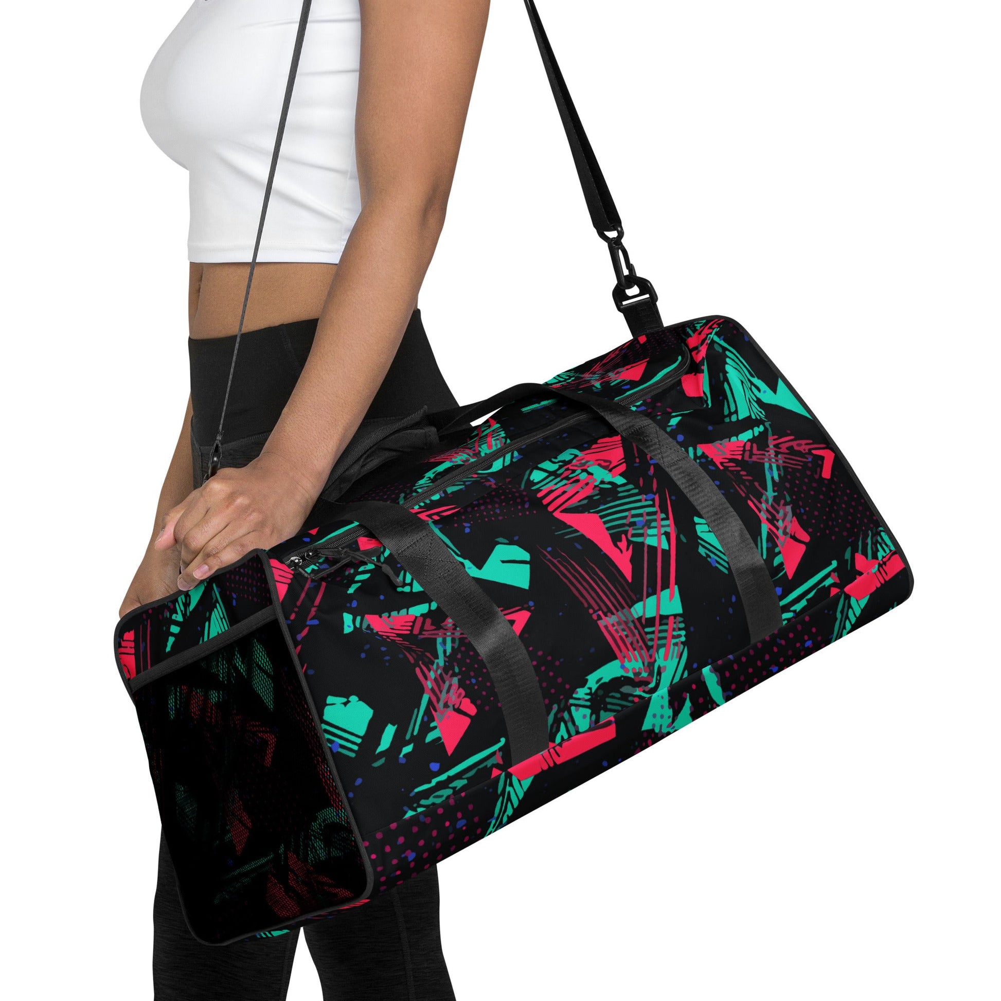 Neon Shatter CAMO Duffle Bag