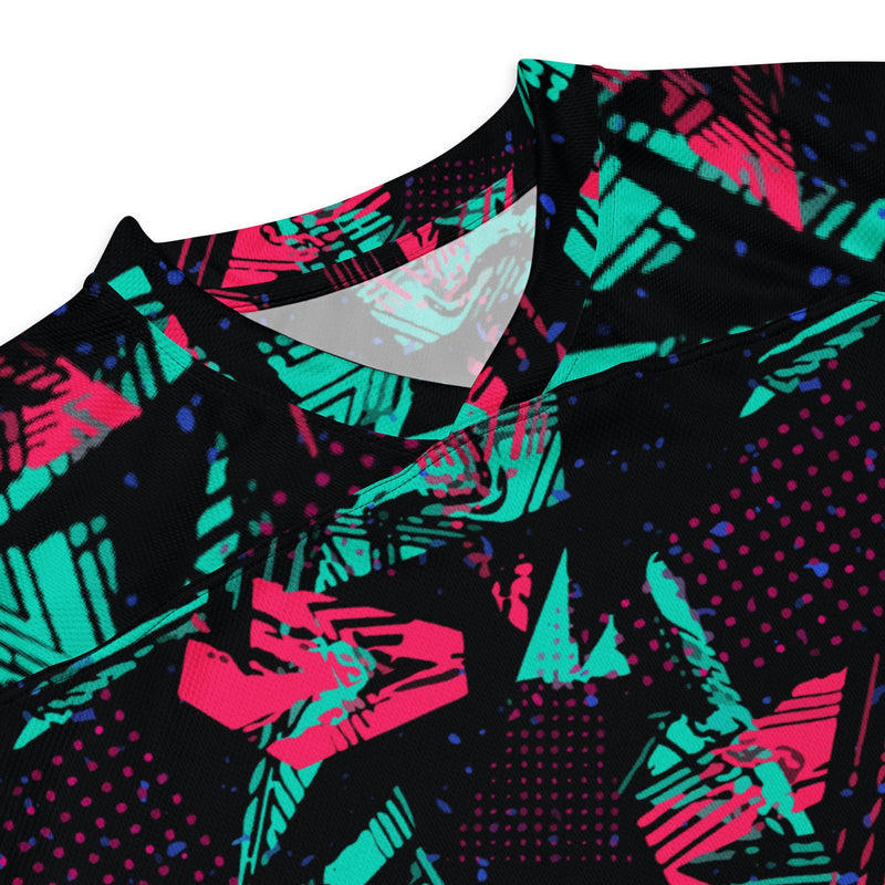 Neon Shatter CAMO Unisex Hockey Fan Jersey