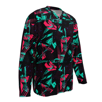 Neon Shatter CAMO Unisex Hockey Fan Jersey
