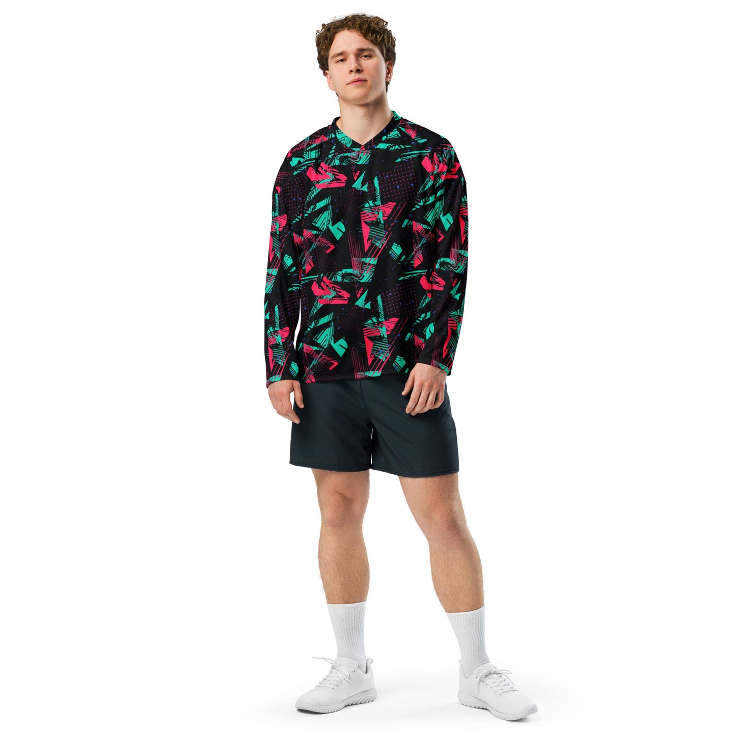 Neon Shatter CAMO Unisex Hockey Fan Jersey