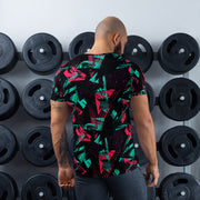 Neon Shatter CAMO Mens Athletic T-Shirt - Shirt
