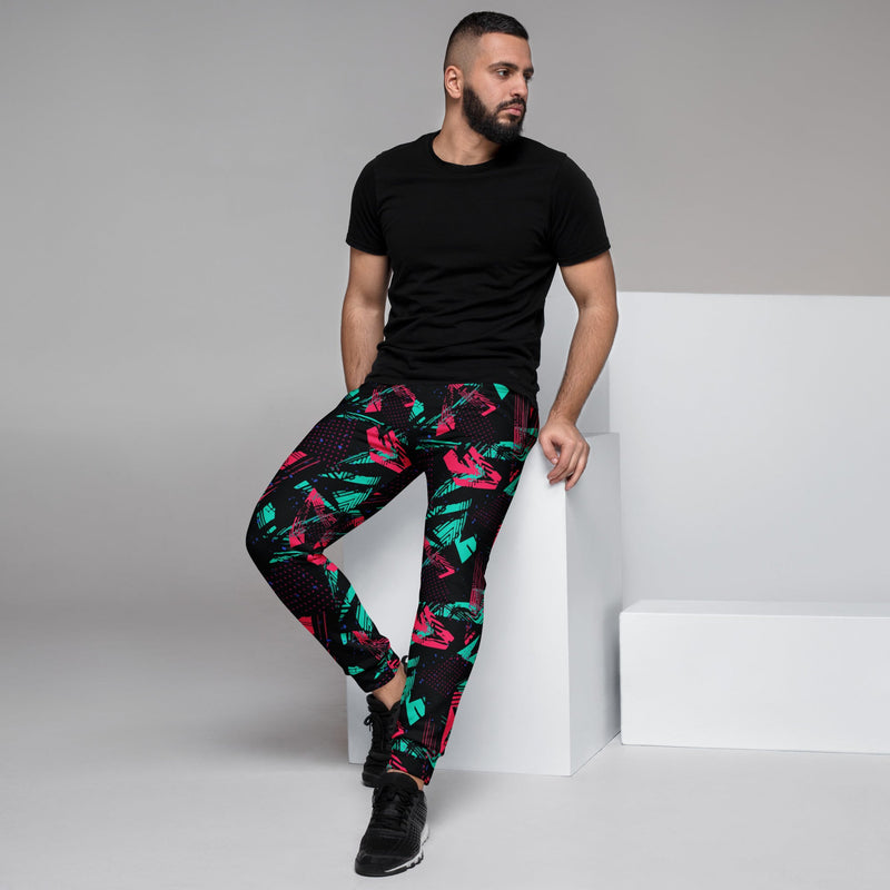 Neon Shatter CAMO Mens Joggers - Men