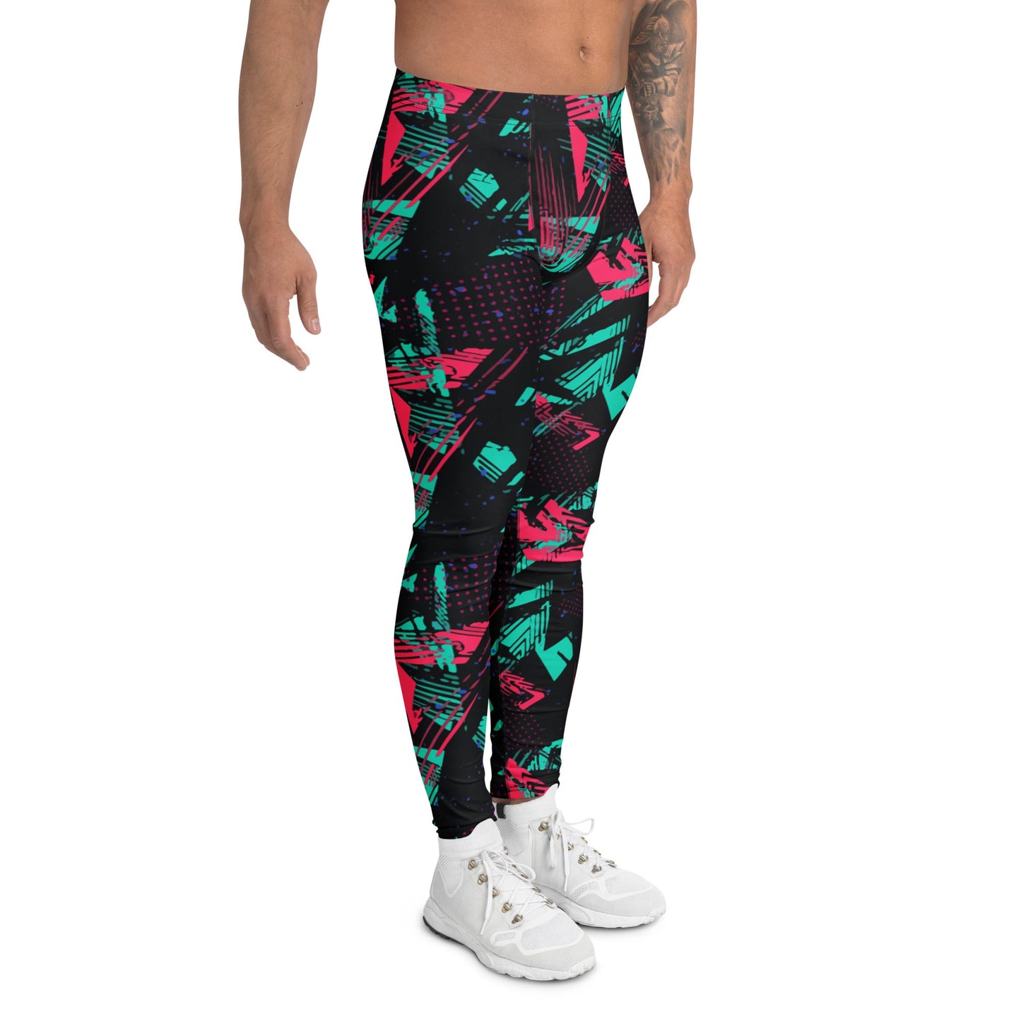 Neon Shatter CAMO Mens Leggings