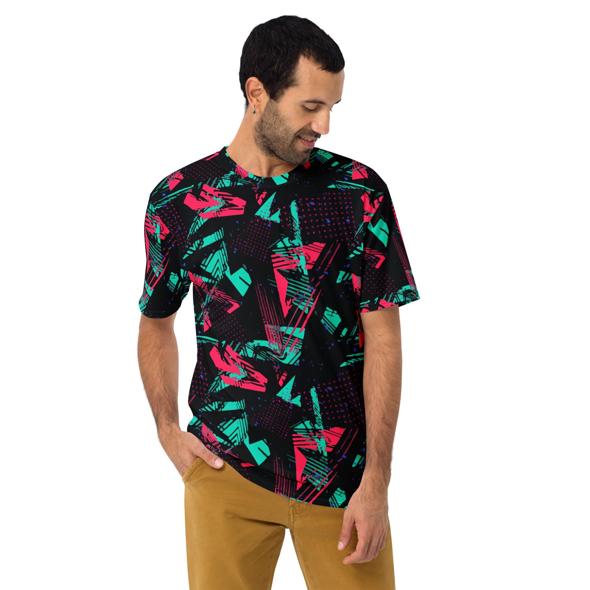 Neon Shatter CAMO Mens T-Shirt